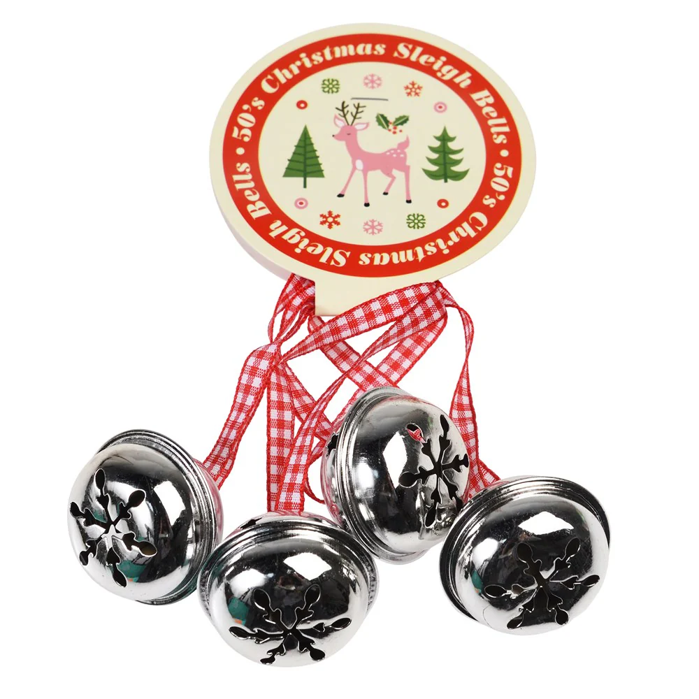 50's Christmas Jingle Bells - 4 Pack