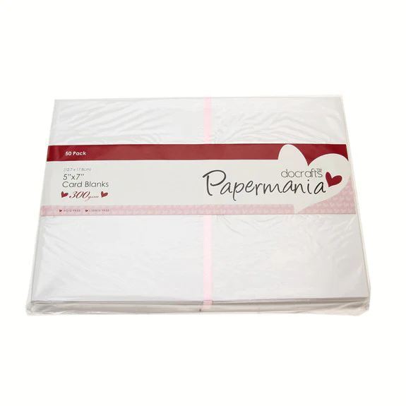 5x7 Card Blanks 300gsm 50Pk - White - Image 3