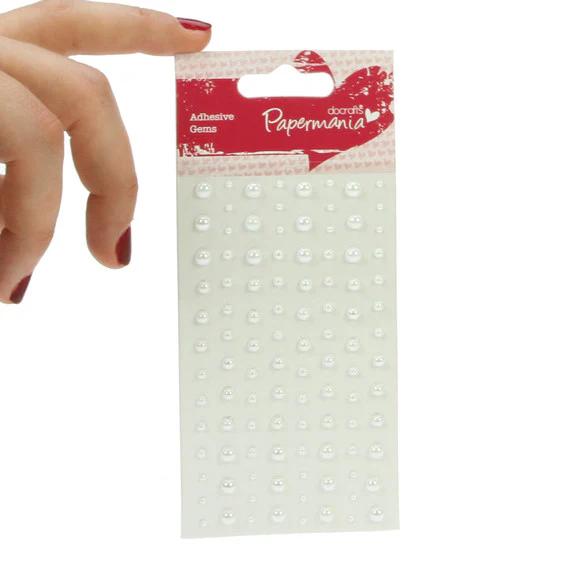 Adhesive Pearls - White - Image 2
