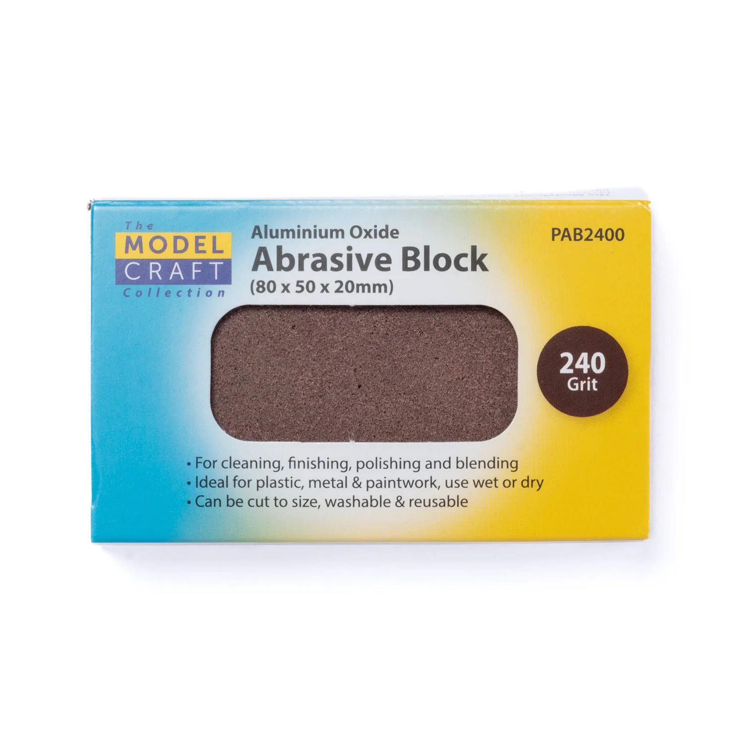 Aluminium Oxide Abrasive Block - 240 Grit