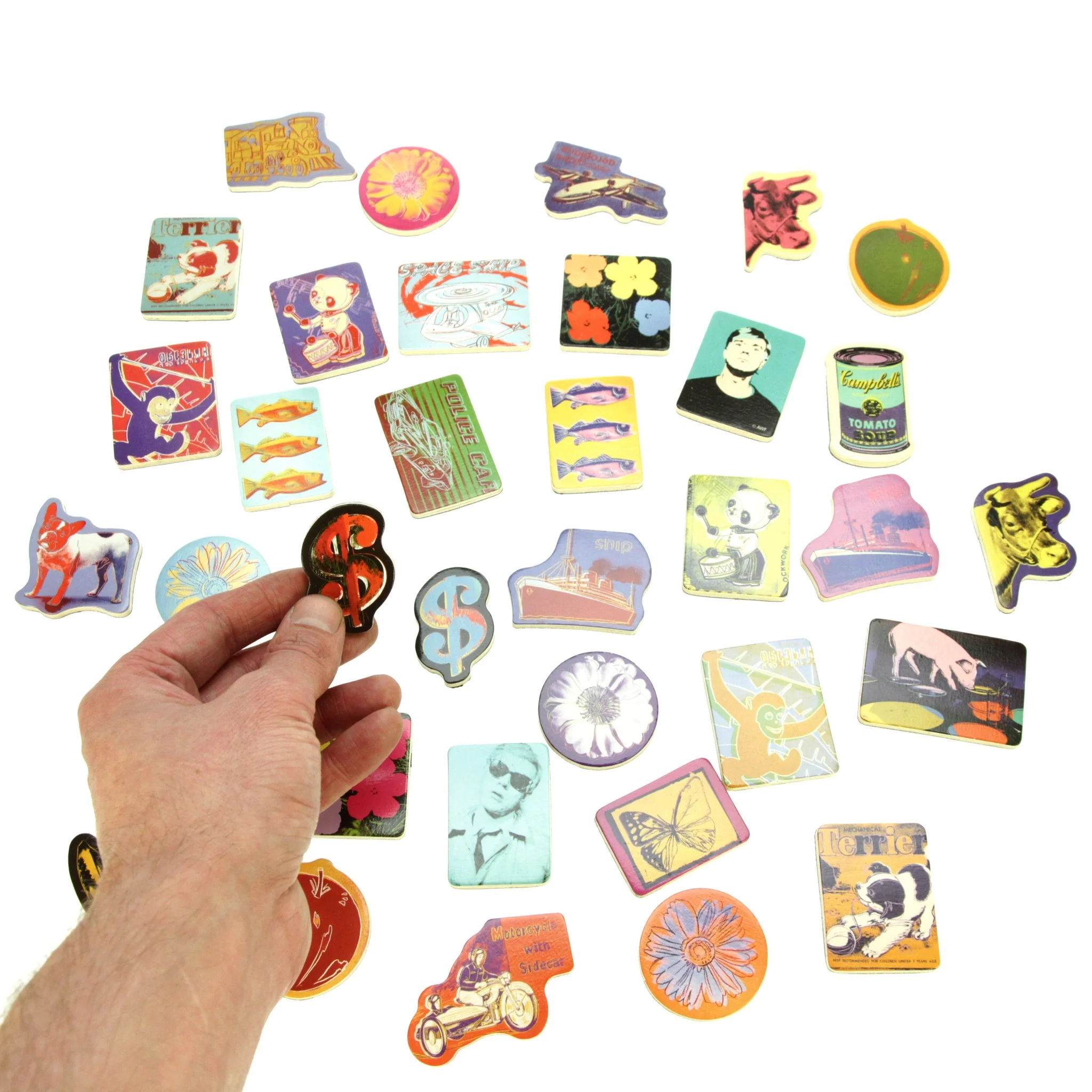 Andy Warhol Wooden Magnetic Shapes - Image 6