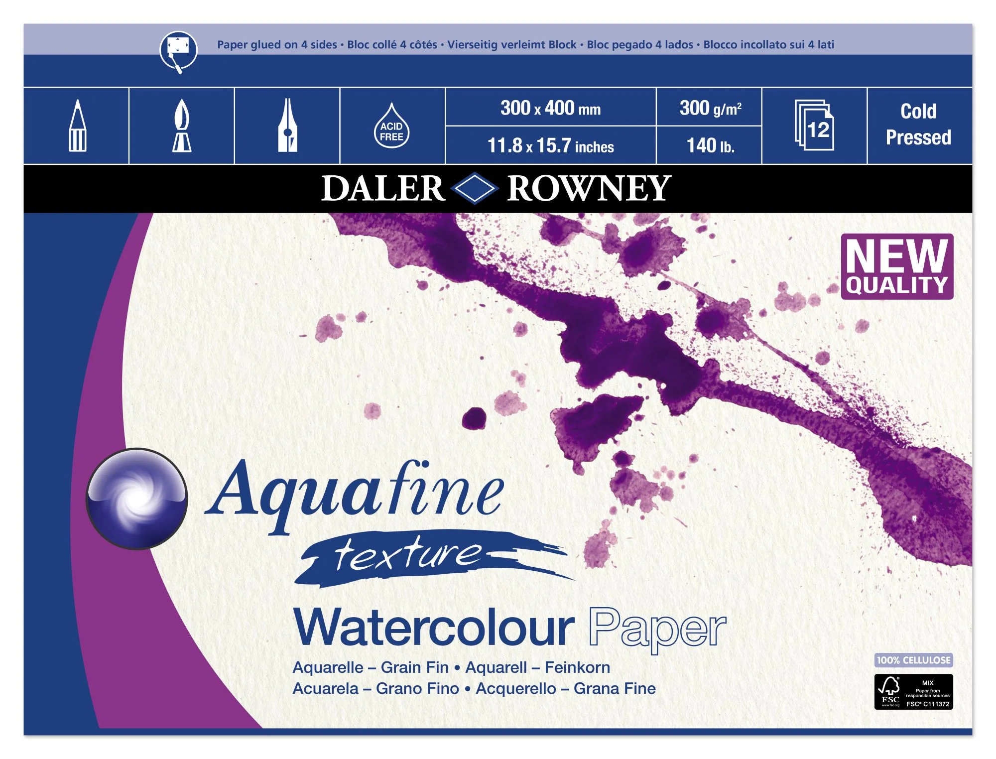 Daler Rowney Aquafine Watercolour Block - Image 2