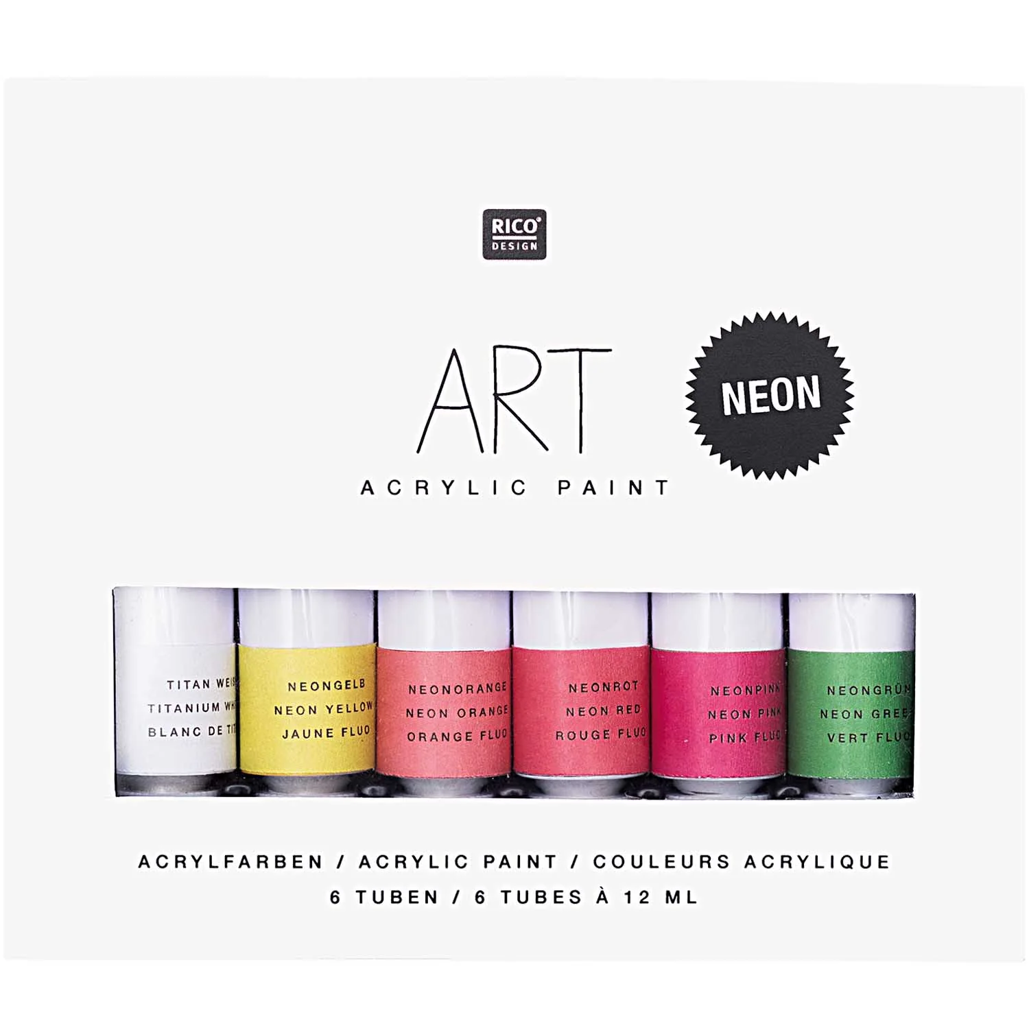 Rico Art Artist Acrylic Set Neon