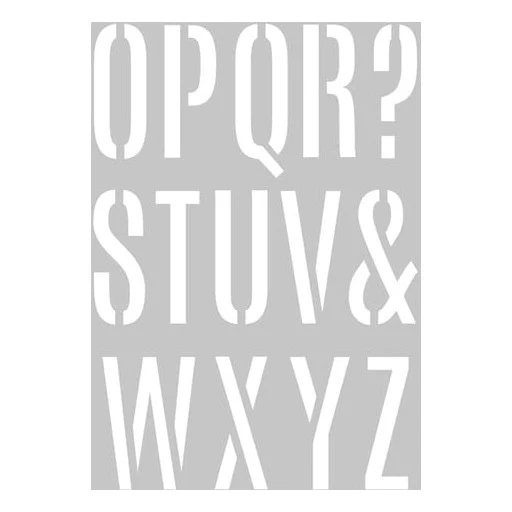 Artemio Large Alphabet Stencil - Image 2