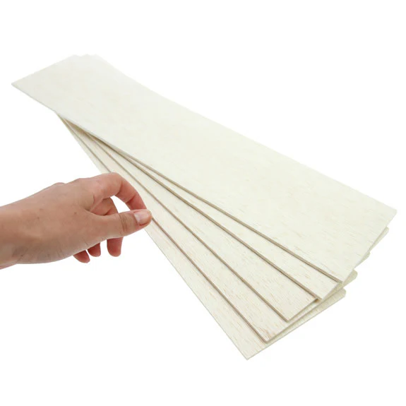 Balsawood 3.2 x 100 x 450mm Bulk Pack 5 - Image 2