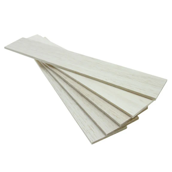 Balsawood 6.4 x 75 x 450 mm Bulk Pack 5