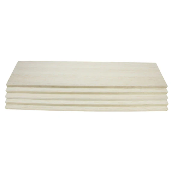 Balsawood 9.6 x 100 x 450 mm Bulk Pack 5