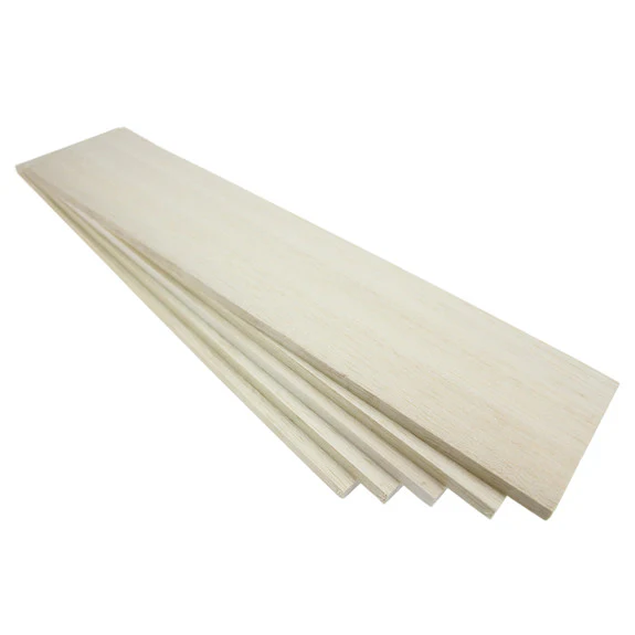 Balsawood 9.6 x 100 x 450 mm Bulk Pack 5 - Image 2