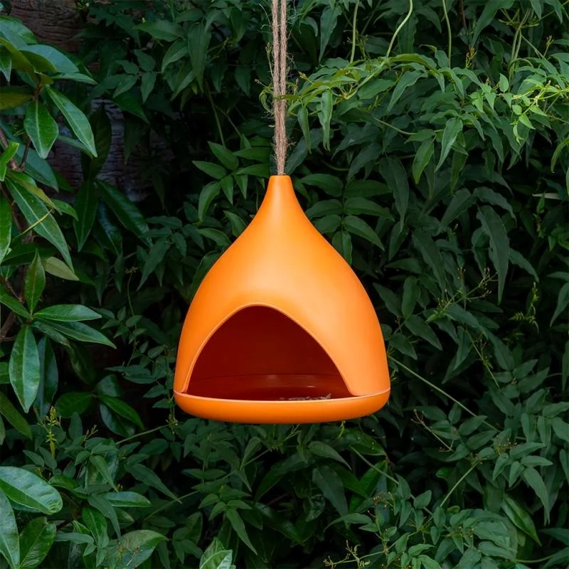 Bamboo Fibre Bird Feeder - Orange - Image 2