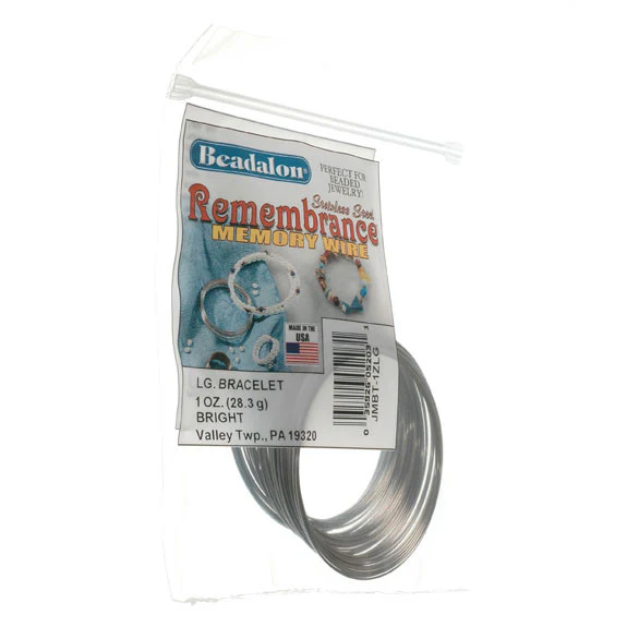 Beadalon: Memory Wire Large Bracelet 1oz Bright