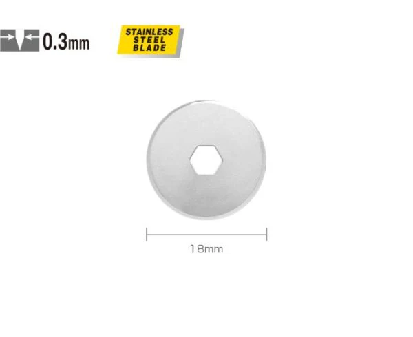 Blade for 18mm Rotary Cutters (Pack of 2)