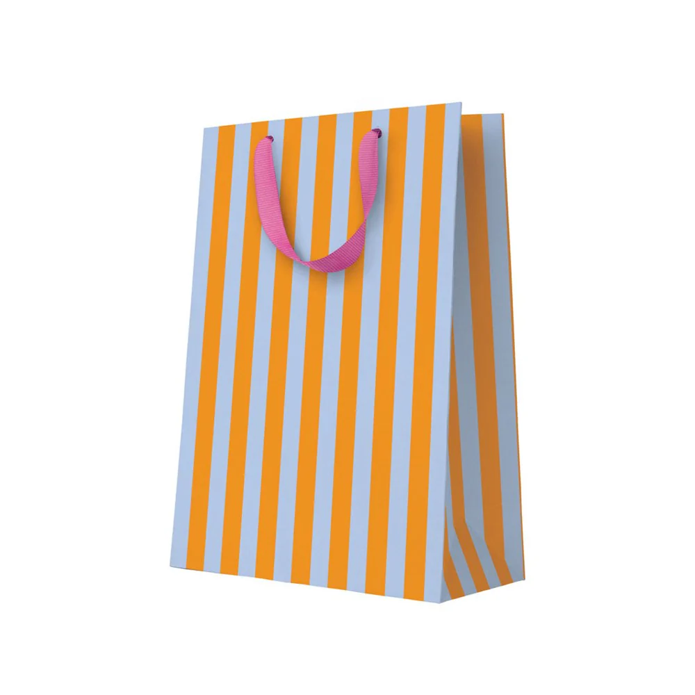 Blue and Khaki Large Gift Bag
