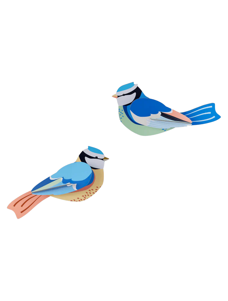 Studio Roof: Wall Art Blue Tits - Image 3