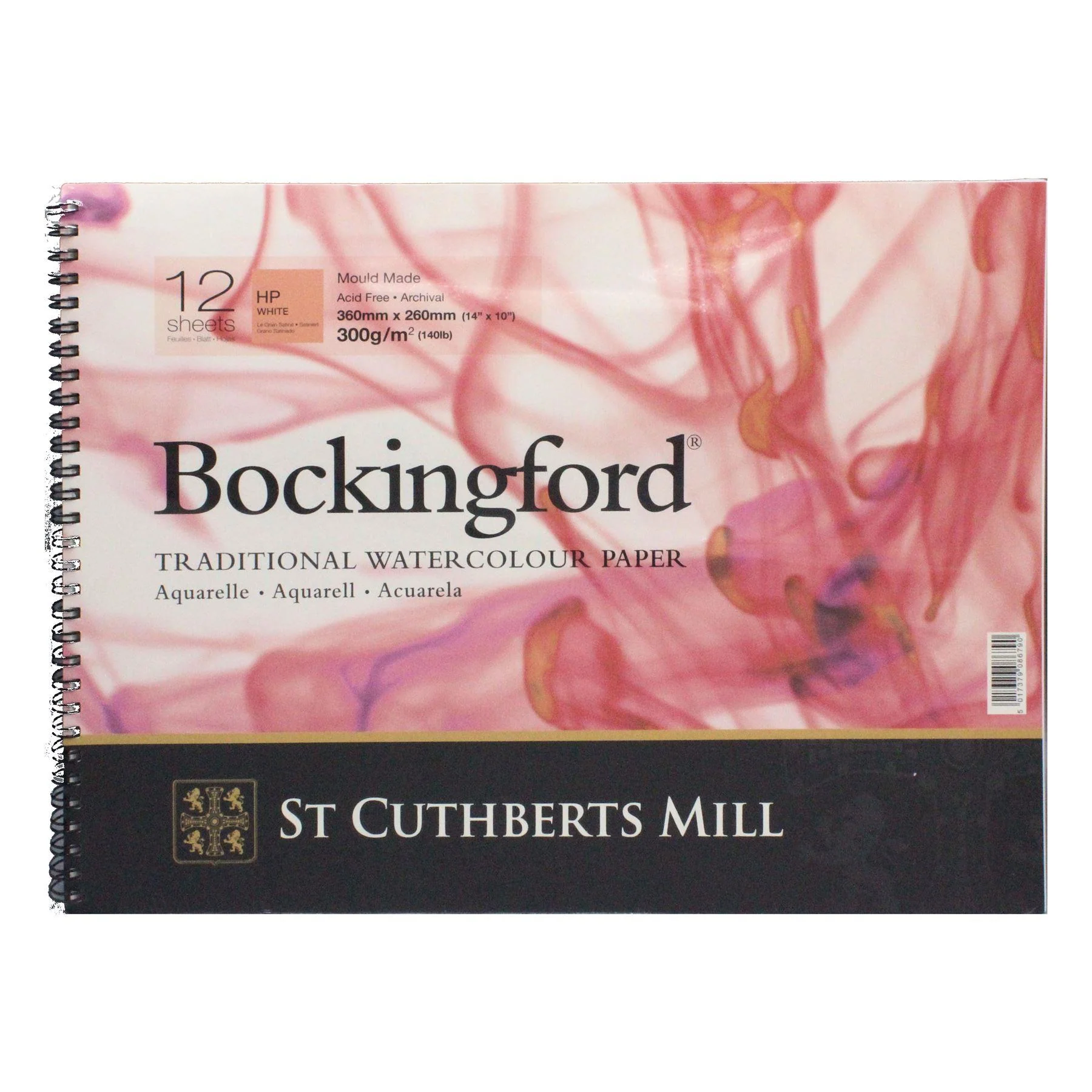 Bockingford Spiral Pad 14 x 10" 300gsm Hot Pressed