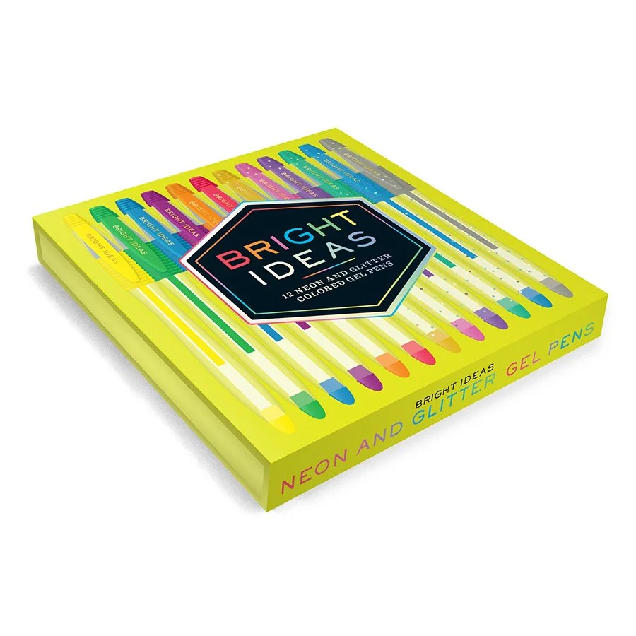 Bright Ideas: 12 Neon and Glitter Colored Gel Pens - Image 2