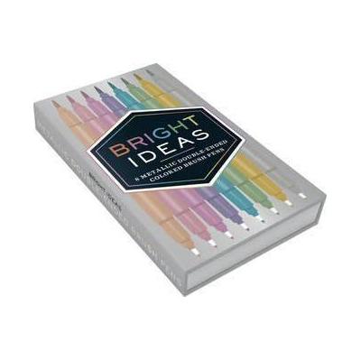 Bright Ideas Metallic Double-ended Colored Brush Pens: 8 Colored Pens - Image 2