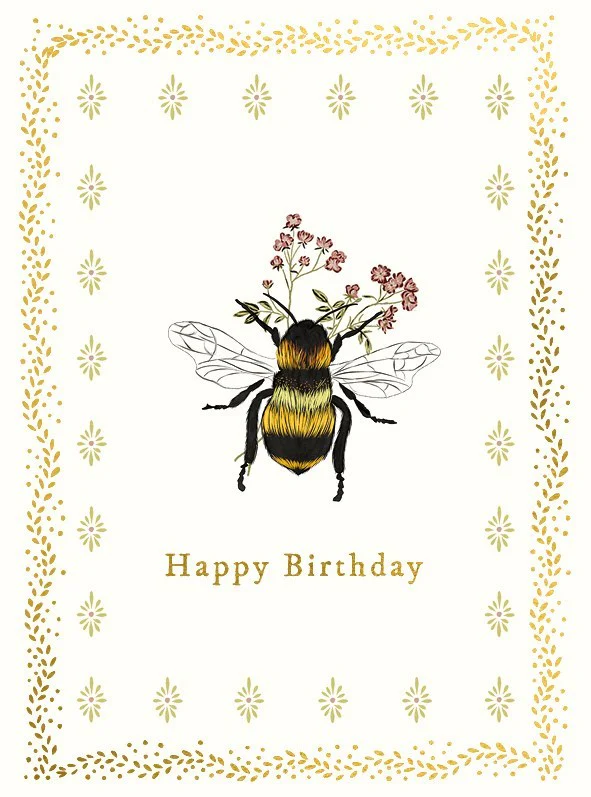 Bumble Bee Birthday Card