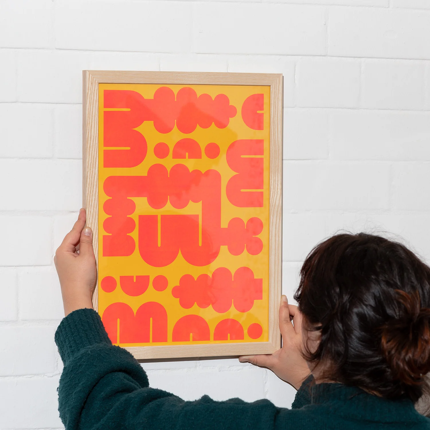 Bump A3 Riso Print - Citrine - Image 2