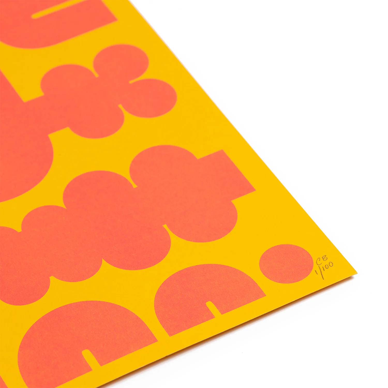 Bump A3 Riso Print - Citrine - Image 3