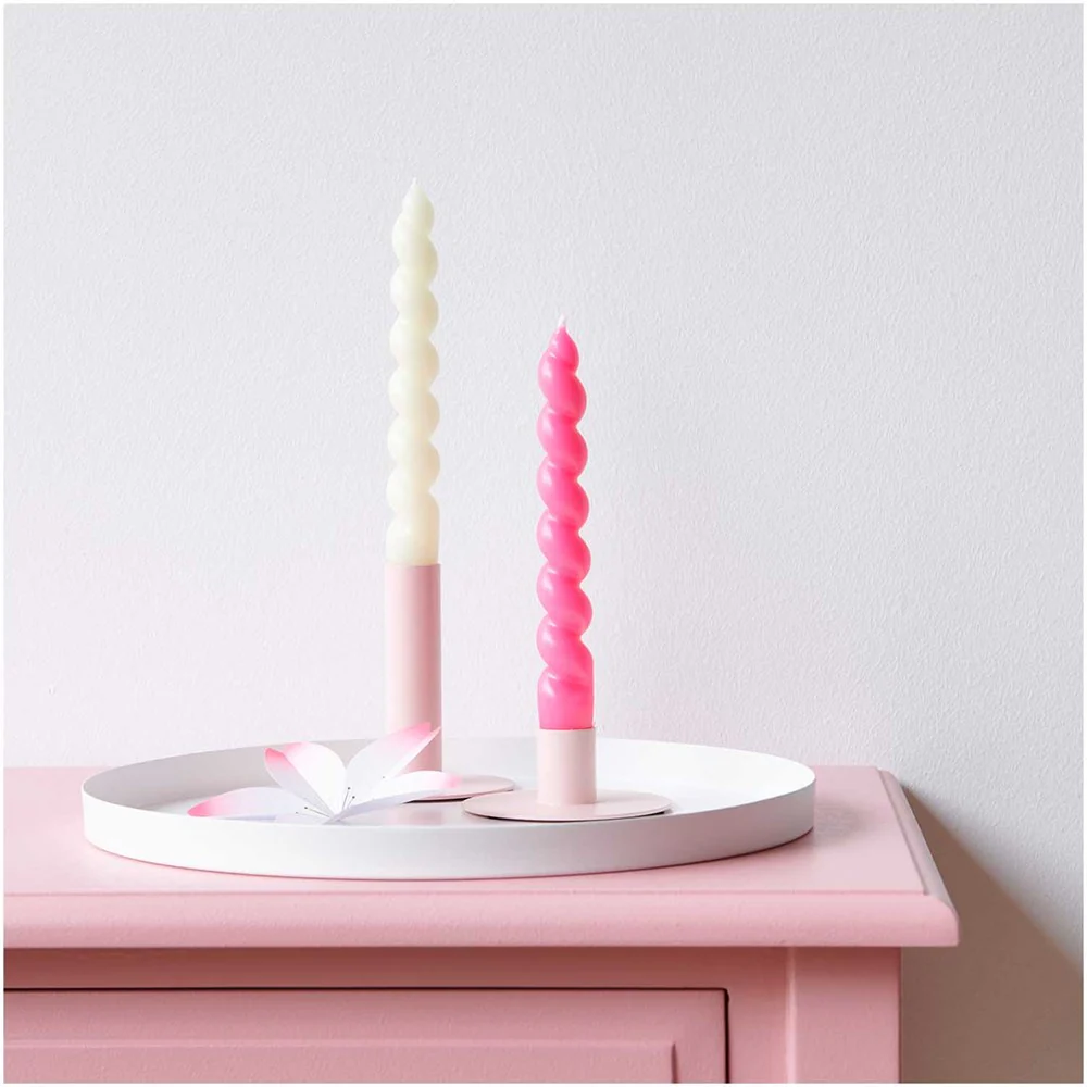 Rico Small Metal Candle Holder Pink - Image 2