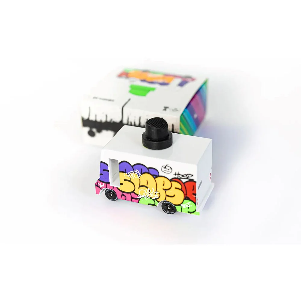 Candyvan - Graffiti Redux - Wooden Diecast Toy Car - Image 2
