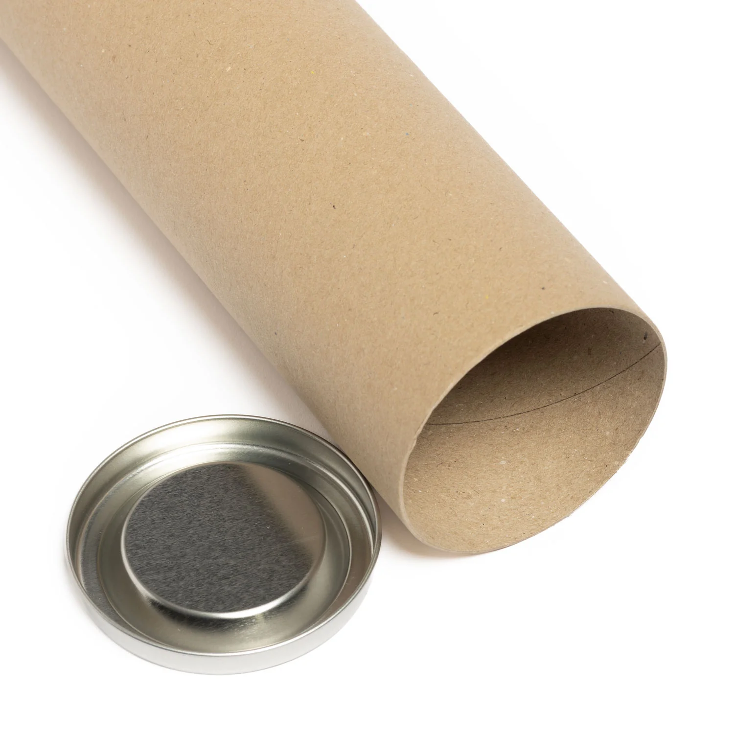 Cardboard Tube 350mmx76mmx3mm With Metal End Caps - Image 2