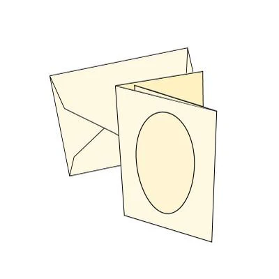 Cards 2/Fold Mini with oval aperture 10 Pk - Image 3