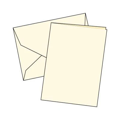 Cards Single Fold A6 Cream 10 Pk