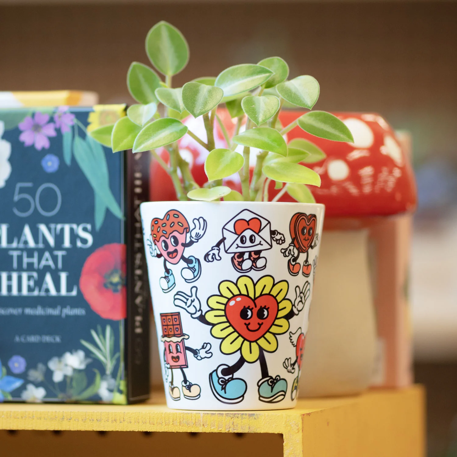 Cartoon Hearts Plant Pot - Image 2