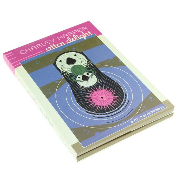 Charley Harper: Notecard Folio - Otter Delight - Image 2