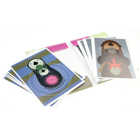Charley Harper: Notecard Folio - Otter Delight - Image 4