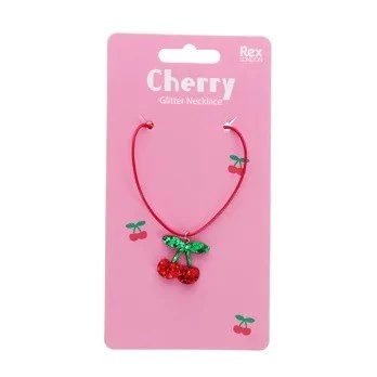 Cherry Glitter Necklace - Image 2