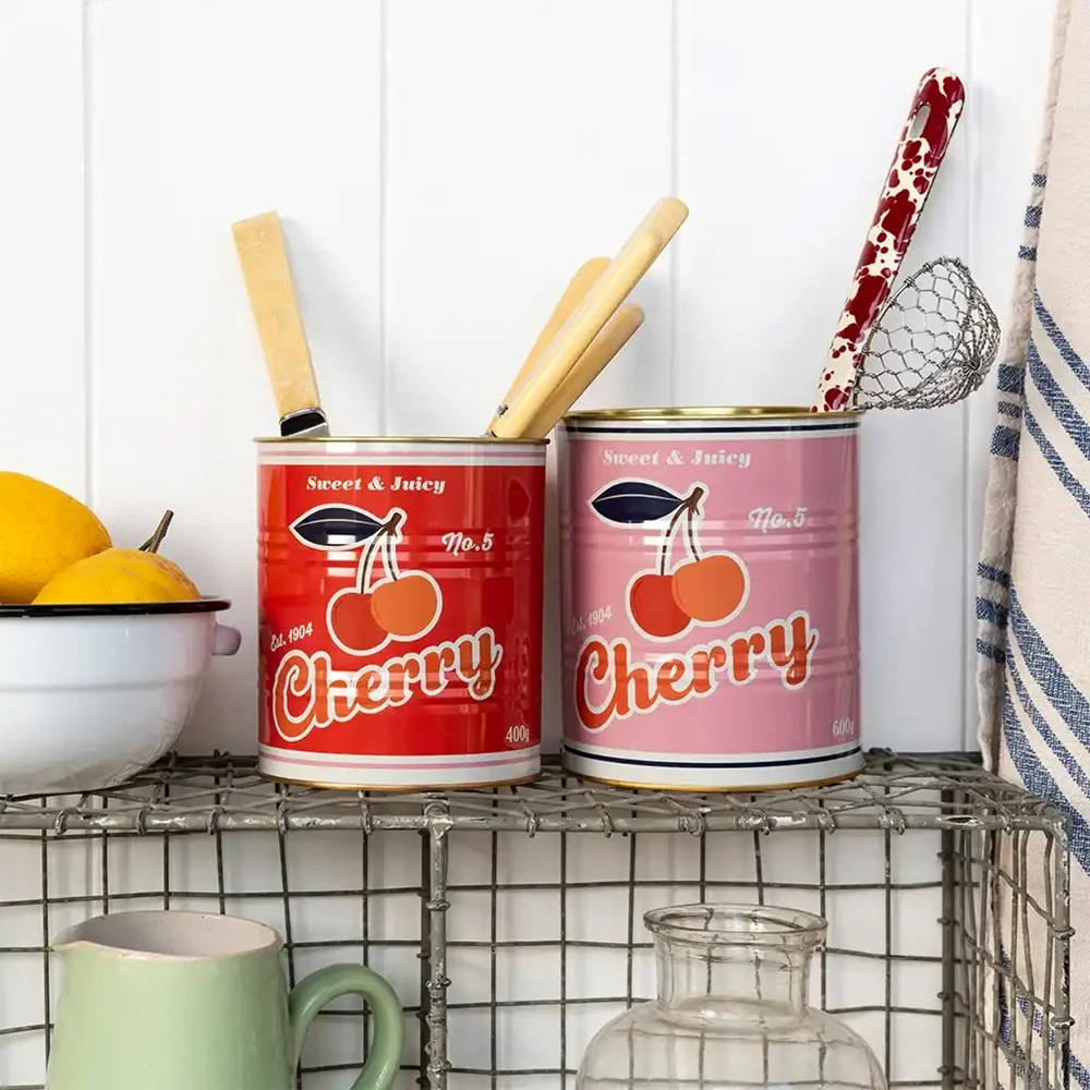 Cherry Storage Tins (Set of 2) - Image 2