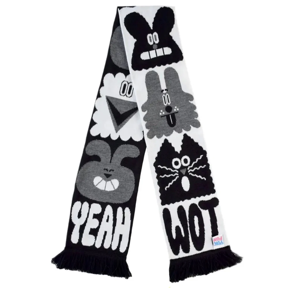 Chit Chat Scarf - Black & White
