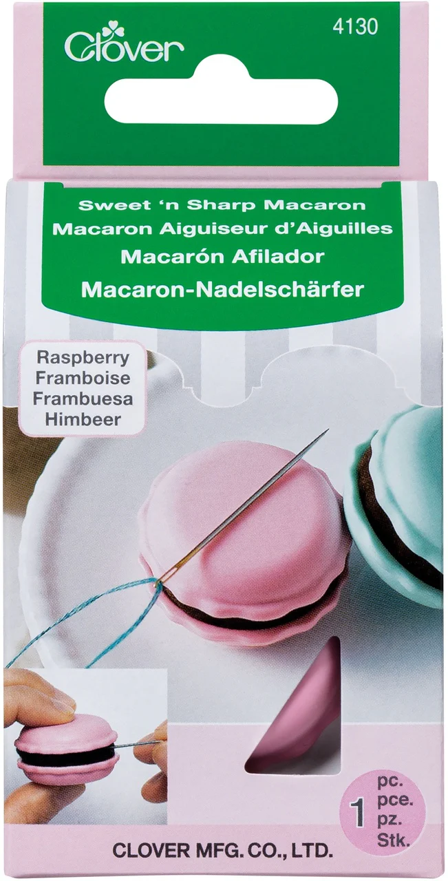 Clover Sweet n Sharp Macaron Needles Holder & Sharpener - Image 2