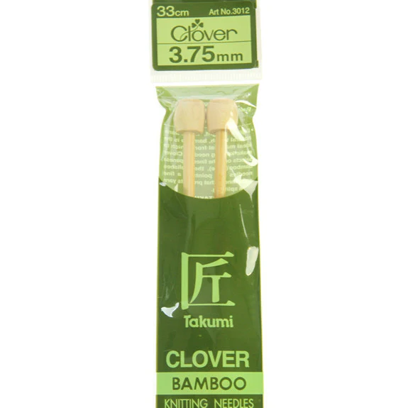 Clover Takumi Bamboo Knitting Needles - 3.75mm - 2pk - Image 2