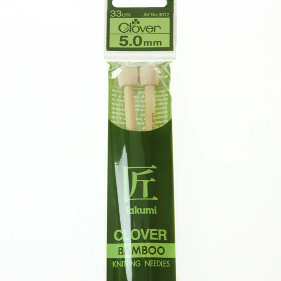 Clover Takumi Bamboo Knitting Needles - 5.0mm - 2pk - Image 2