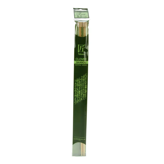 Clover Takumi Bamboo Knitting Needles - 5.5mm - 2pk - Image 2