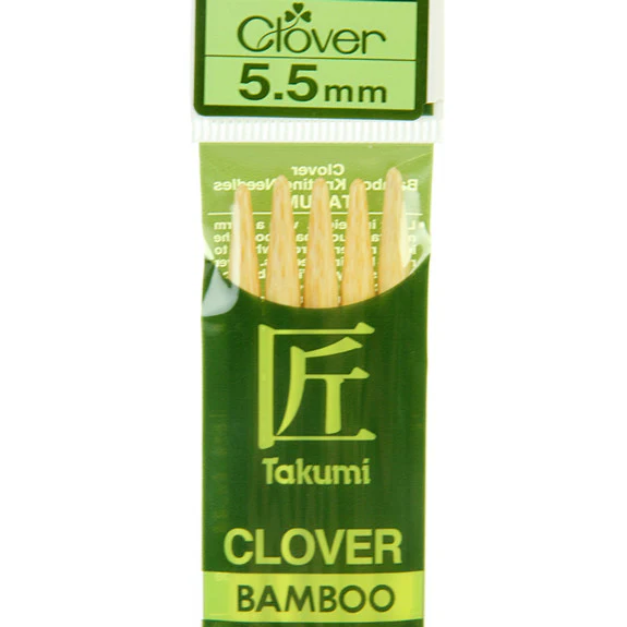 Clover Takumi Bamboo Knitting Needles - 5.5mm - 5pk - Image 2