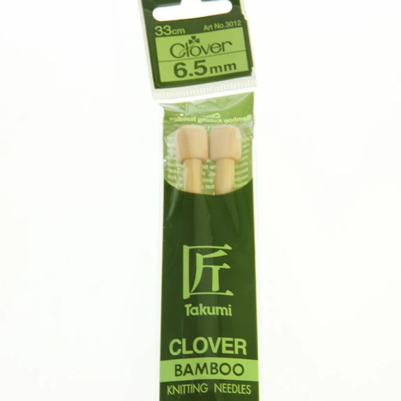 Clover Takumi Bamboo Knitting Needles - 6.5mm - 2pk - Image 2