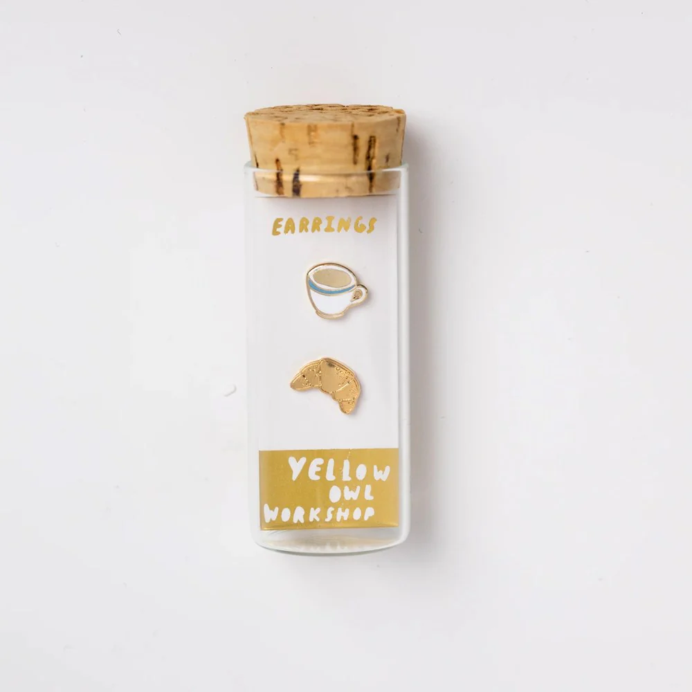YOW: Earrings - Coffee & Croissant - Image 2