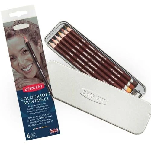 Derwent 6pk Coloursoft Skintones