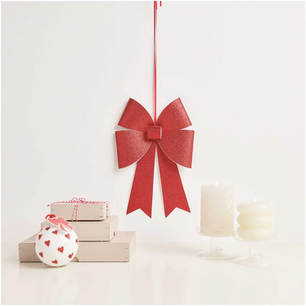 Paper Poetry Craft Kit XL Bow Glitter Red - Image 2