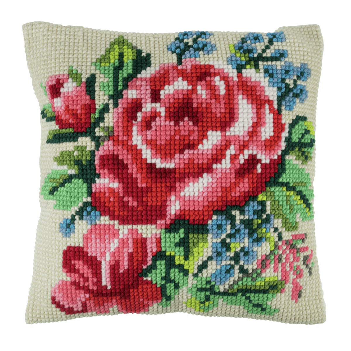 Cross Stitch Cushion Kit - Floral Bloom - Image 2