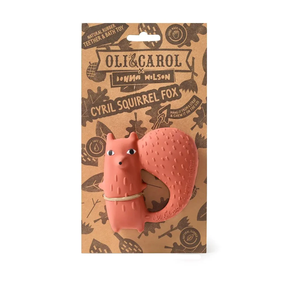 Cyril Squirrel Fox - Natural Baby Teether Oli&Carol - Image 3
