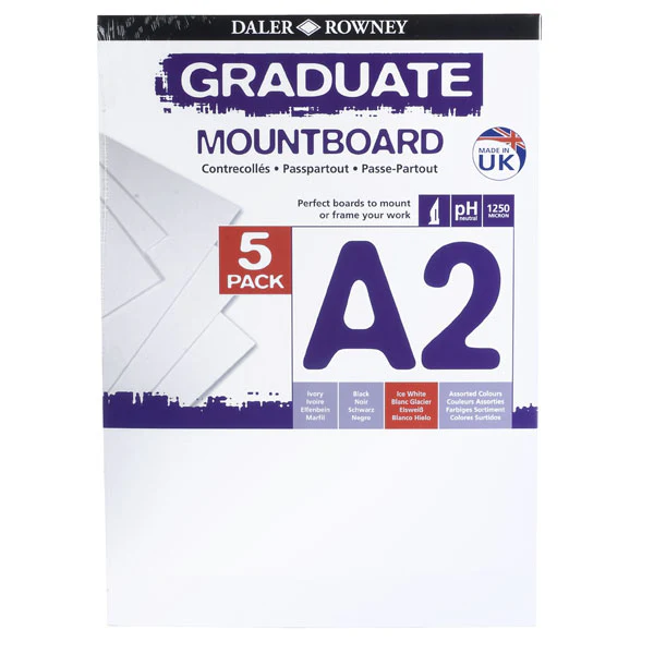 Daler Rowney A2 Graduate Mountboard 5 Pack - Image 3