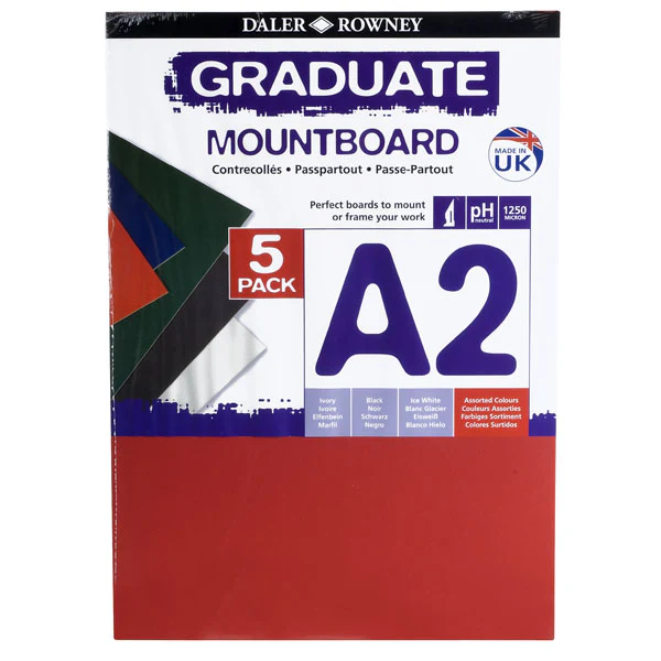 Daler Rowney A2 Graduate Mountboard 5 Pack - Image 4