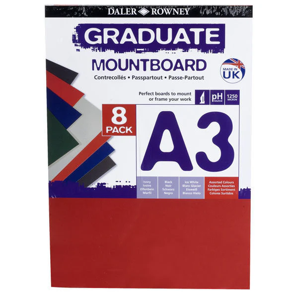 Daler Rowney A3 Graduate Mountboard 8 Pack - Image 3
