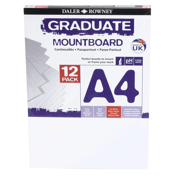 Daler Rowney A4 Graduate Mountboard 12 Pack - Image 2