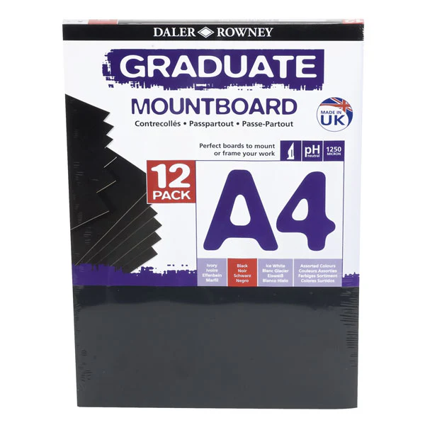 Daler Rowney A4 Graduate Mountboard 12 Pack - Image 5